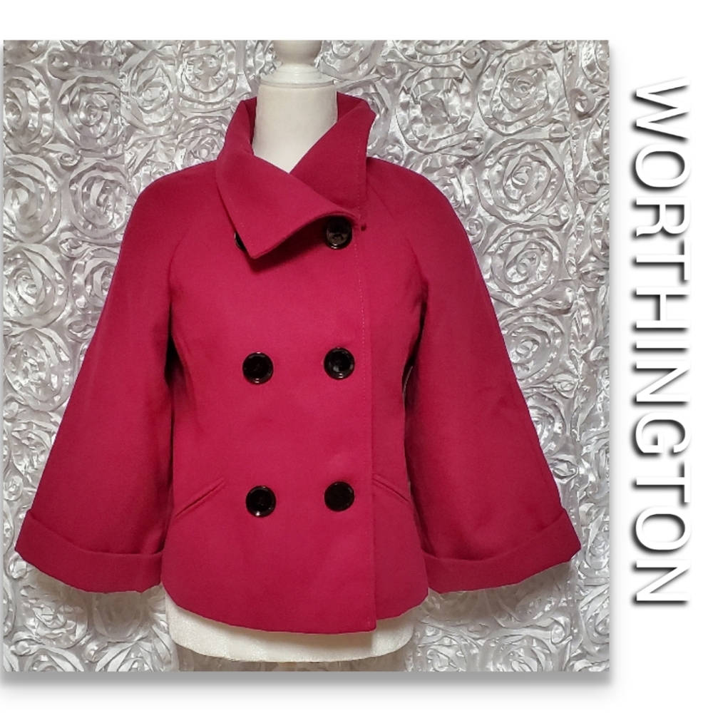 NWT Worthington  women's pink/coat small